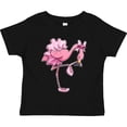 thumbnail image 3 of Inktastic Flamingo Ballerina in Tutu and Ballet Toe Shoes Boys or Girls Toddler T-Shirt, 3 of 5