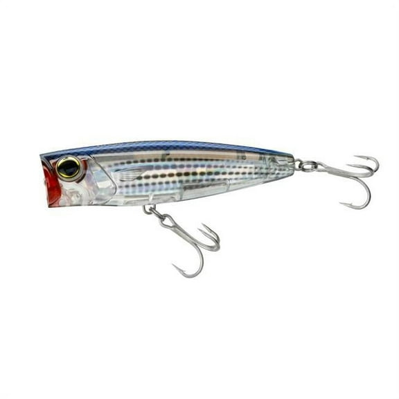Yo-Zuri 3D Inshore Popper Floating Lure, 3-1/2 inch, Mullet, 7/8 oz for Saltwater Fishing
