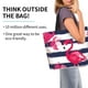 thumbnail image 2 of Balery Pink Flamingos Bolsa Tote Estilo Estético con Cremalleras, Bolsa de Hombro, Bolsa de Compras Grande y Plegable, 2 of 8