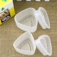 thumbnail image 4 of Juego de 6 moldes para sushi, molde triangular para bolas de arroz, molde para onigiri, para hacer sushi en casa y tienda (3 grandes + 3 pequeños), 4 of 6