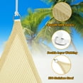 thumbnail image 3 of NAWAY 12'X20'Beige Rectangular Sun Shade Sail – HDPE 95% UV Block Outdoor Canopy for Patio, Garden, Pool, Breathable & Windproof Shade Cover with D-Rings, 3 of 8
