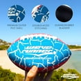 thumbnail image 5 of Wave Runner Grip It Waterproof Junior Size Football, 9.25-Inch, Durable Double-Laced, Ideal for Beach, Pool, and Outdoor Games Blue, 5 of 9