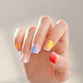 thumbnail image 2 of Impress Design Press On Nails  Pride Manicure, No Glue Needed, Multicolor, Short, Squoval, 30 Ct., 2 of 10