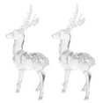 thumbnail image 7 of Set of Acrylic Christmas Reindeer Ornaments, Transparent Deer Figurines for Xmas Tree, Crystal Elk Decorations for Fireplace & Table, 7 of 7