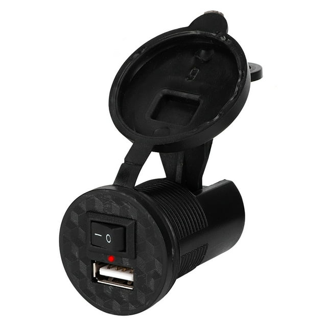 Cargador USB, DC12V 24V Puerto USB para motocicleta Puerto USB para motocicleta Materiales ecológicos