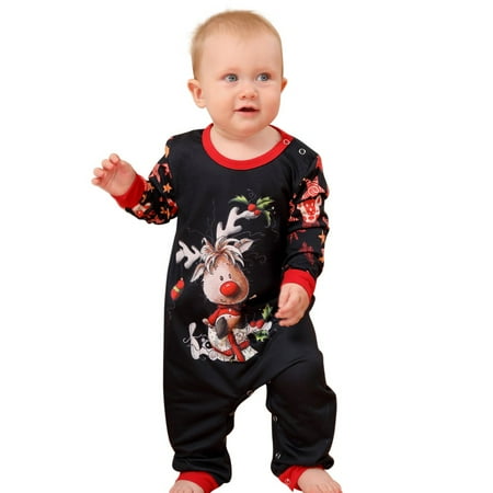 

Xmarks Matching Christmas Pajamas for Family Funny Holiday Cute Let It Snow Print Tops and Plaid Pants Xmas Sleepwear Pjs Set