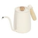 thumbnail image 5 of Hervidor de café con cuello de cisne, boquilla fina, cafeteras de acero inoxidable con mango ergonómico para negocios, color beige, 5 of 14