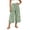 Green, variant on Szhihuiw Lounge Pants Women Floral Drawstring High Waisted Cropped Wide Leg Trousers with Pockets Summer Casual Pants