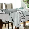 thumbnail image 3 of GZHJMY Cute Cartoon Bear Tablecloth, Rectangle Waterproof Washable Polyester Table Cover for Picnic Dinner Holiday Party Decor, 54 x 72 Inch, 3 of 7