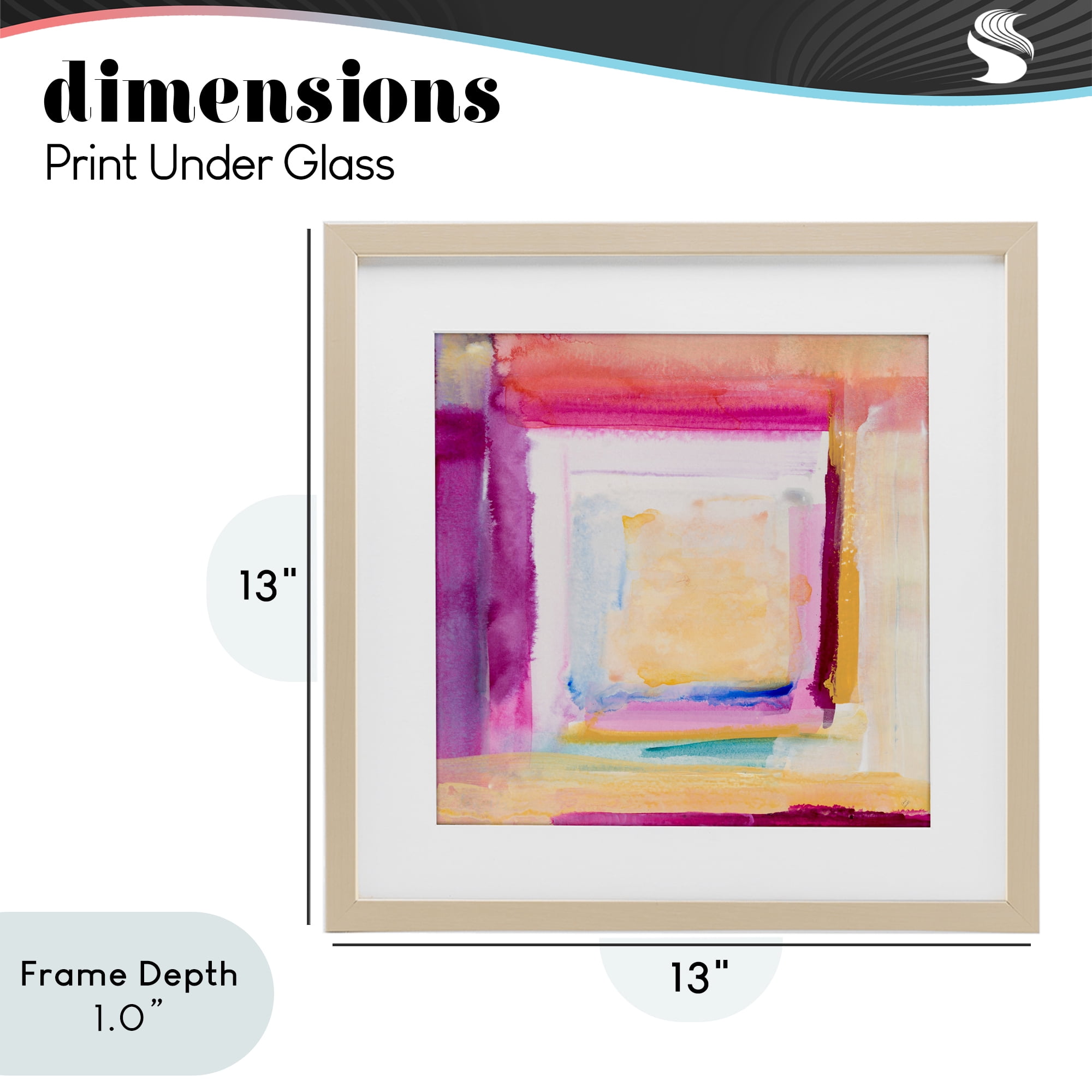 Stupell Industries Vibrant Layers New Day Birch Framed Print Under Glass, design by Lanie Loreth