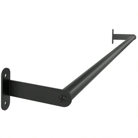 Towel Bar for Bathroom Wall Black 24 Inch Single Towel Bar Rods for Bathroom Stainless Steel Heavy Duty Towel Racks for Bathroom Wall Mounted