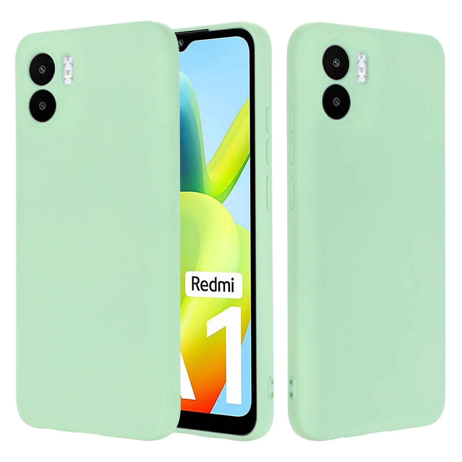 For Xiaomi Redmi A1 A2 Pure Color Liquid Silicone Shockproof