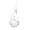 thumbnail image 3 of Comedero plegable para pollos, decoración colgante, cesta de alimentación para atraer pájaros, comedero de malla para pájaros para patio y exterior, 3 of 8