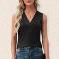 thumbnail image 2 of Tank Tops for Women Tbopshirt Summer Tops for Women,Plus Size T Shirts,Women's Sleeveless Solid Color Basics Crewneck Casual Top Pullover T-shirt,Short Sleeve Blouses, 2 of 9