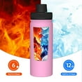 thumbnail image 5 of Logiee Pink Print Water Bottle,18oz Sports Insulated Kettle for Cycling Gym Basketball Outdoor, Suitable as a Present, 5 of 7
