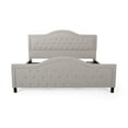 thumbnail image 4 of Mason Fully-Upholstered Traditional King-Sized Bed Frame, 4 of 12
