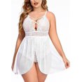 thumbnail image 1 of XmhyTop Conjunto de Lencería Mujer Erótica para Sexo, Talla Grande 5XL Blanco, Diseño Atractivo con Detalles de Encaje y Ajuste Perfecto para Mujeres Curvas, 1 of 3
