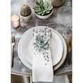 thumbnail image 3 of Cloth Napkins 1 Piece - 20x20 Inches, Grey Botanical Washable Reusable Table Napkins, Weeping Eucalyptus Leaves Watercolor Soft & Absortbent Dining Napkin for Party Wedding Hotel Restaurant, 3 of 8