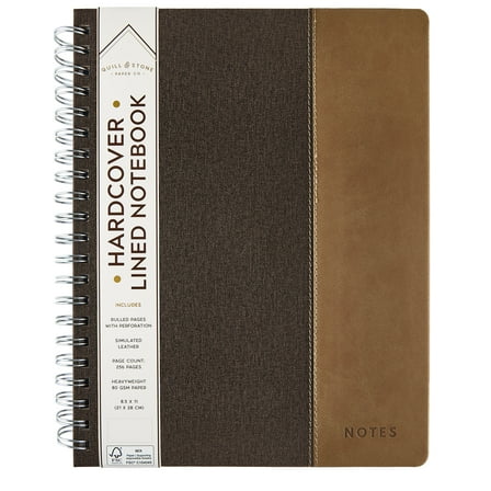 Quill & Stone Large Wiro Journal Brown