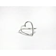 thumbnail image 2 of LD DESIGNS Big Heart Ring in Sterling Silver, Gold Fill, or Rose Gold Fill • Minimalist Wire Love Ring • Stackable Anniversary Gift Ring • Elegant Christmas Gift for Her, 2 of 4
