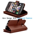 thumbnail image 5 of Galaxy S7 Case, Samsung S7 Wallet Case, Samsung Galaxy S7 PU Leather Case, Tekcoo Luxury Cash Credit Card Slots Holder Carrying Folio Flip [Detachable Magnetic Hard Case] & Kickstand -Brown, 5 of 7