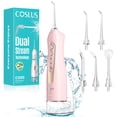 thumbnail image 1 of COSLUS CX20 Irrigador Dental de Agua para Dientes, Depósito de 300 Ml IPX7 a Prueba de Agua Portátil Recargable Irrigador Dental Oral para el Hogar y Viajes Rosa, 1 of 8