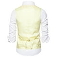 thumbnail image 3 of Bcfgryg Fashion Men's Suit Vest Slim Fit Business Wedding Sleeveless Tank Men's Vest, 3 of 4