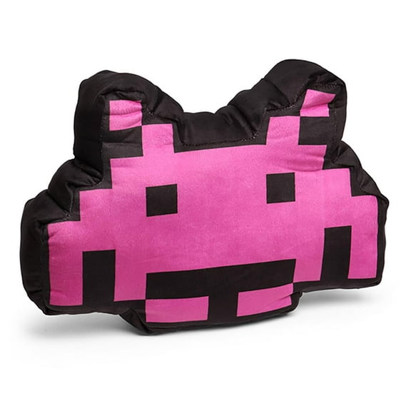 Space Invaders 17" Pink Crab Alien Pillow Cushion