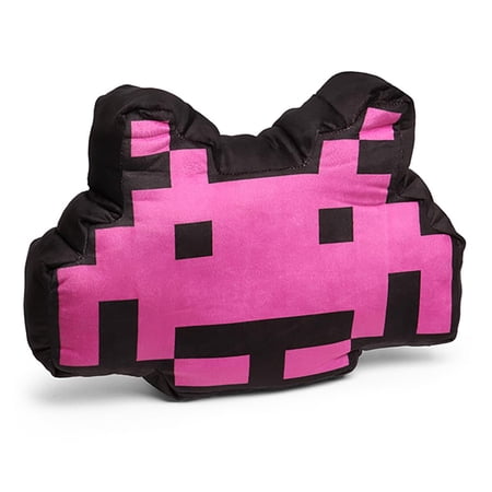 Space Invaders 17 Pink Crab Alien Pillow Cushion