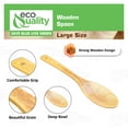 thumbnail image 3 of Wooden Kitchen Cooking Spoon, Solid Large Wood Serving Spoons for Stirring, Mixing, Non Stick Kitchen Utensil, Tableware, Scoop Ladle for Stews, Soups, Pasta, Salad, Sauce (3), 3 of 6