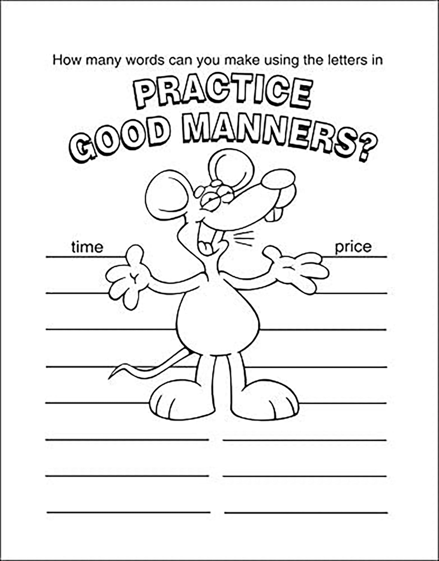 ZoCo: 25 Pack - Practice Good Manners Kid's Coloring & Activity Books