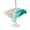 Turquoise, variant on Outdoor Tablecloth with Umbrella Hole for Patio/Picnic/Party/Camping, Teal Ombre Ocean Waterproof Table Cloth Rectangle Table Cover Washable, Summer Beach Coastal Waves Gradient (60"x 84")