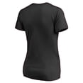 thumbnail image 4 of Women's Black Vegas Golden Knights Splatter Logo V-Neck T-Shirt, 4 of 4