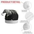 thumbnail image 4 of Fuzoiu Ink Style Bald Eagle Print Santa Hat Christmas Hat for Adults,Santa Hats with Pompom, Unisex Xmas Holiday Hat for Christmas New Year Festive Party Supplies, 4 of 6