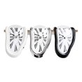 thumbnail image 2 of Rome twisted fusion reloj de pared surrealista Salvador Dali estilo reloj de pared decoración regalo, plata, 2 of 5