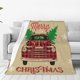 thumbnail image 1 of Balery Christmas Vintage Red Truck Manta de Felpa Suave y Acogedora – Cobija de Franela Aterciopelada para Cama, Lavable y Cálida para Sofá, Mascotas, Transpirable-50"x40", 1 of 7