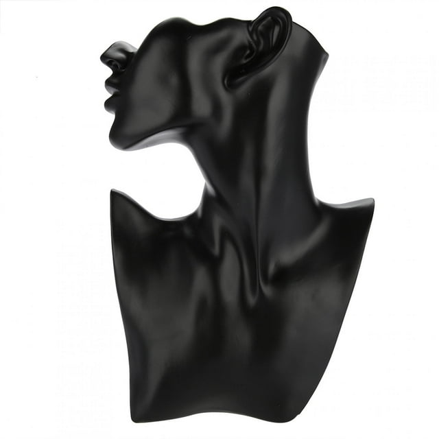 Soporte para maniquí de joyería, soporte para collar y pendientes, maniquí, exhibición de joyería, maniquí de joyería, busto compacto y ligero