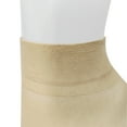 thumbnail image 3 of INSPIRE CHIC Women's Elastic Ankle High Tights Sheer Socks Stockings Khaki One Color, 3 of 4