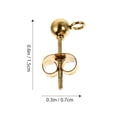 thumbnail image 2 of DRAFIDEEP 40 Pcs Incluant Boucles d'Oreilles Dorées Rondes pour Projets Diy, 2 of 6