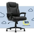 thumbnail image 2 of Serta Comfort Eco Office Ergonomic Computer Chair Lumber Support Black, 2 of 8