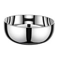 thumbnail image 3 of Lavabo de acero inoxidable, cuenco grande para mezclar, lavabo, plato, recipiente redondo, cuenco para servir, cuenco de metal para muffins y adobos Diámetro 28cm, 3 of 8