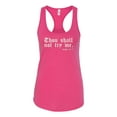 thumbnail image 2 of Wild Bobby, Thou Shall Not Try Me Mood 24:7, Inspirational/Christian, Women Racerback Tank Top, Raspberry, Medium, 2 of 4