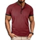 thumbnail image 1 of Tops para hombre, blusas y camisas de manga corta con cuello redondo para hombre, blusa informal de moda con botones y parches lisos, blusa de manga corta para hombre, blusa de poliéster para hombre, 1 of 7