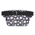 thumbnail image 3 of Picia Cute Basebal Print Square Double-Layer Waist Bag Mini Adjustable Waist Belt Bag Exercise Running Travel Hiking, 3 of 9