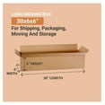 Shipping Boxes Medium 30"L x 6"W x 6"H, 25Pack Corrugated Cardboard