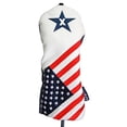thumbnail image 7 of USA 1 5 X Headcover Patriot Golf Vintage Retro U.S.A Leather Style Patriotic Driver Fairway Wood Head Cover, 7 of 7