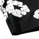 thumbnail image 4 of Summer Men Shorts Flower Print Drawstring Elastic Waist Loose Pockets Pleated Vacation Beach Sport Casual Homewear Short Pants, 4 of 5