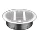 thumbnail image 1 of Desagüe de suelo de acero inoxidable engrosado para jardín, exterior, redondo, sin sello de agua, gran desplazamiento, de acero inoxidable, 1 of 2