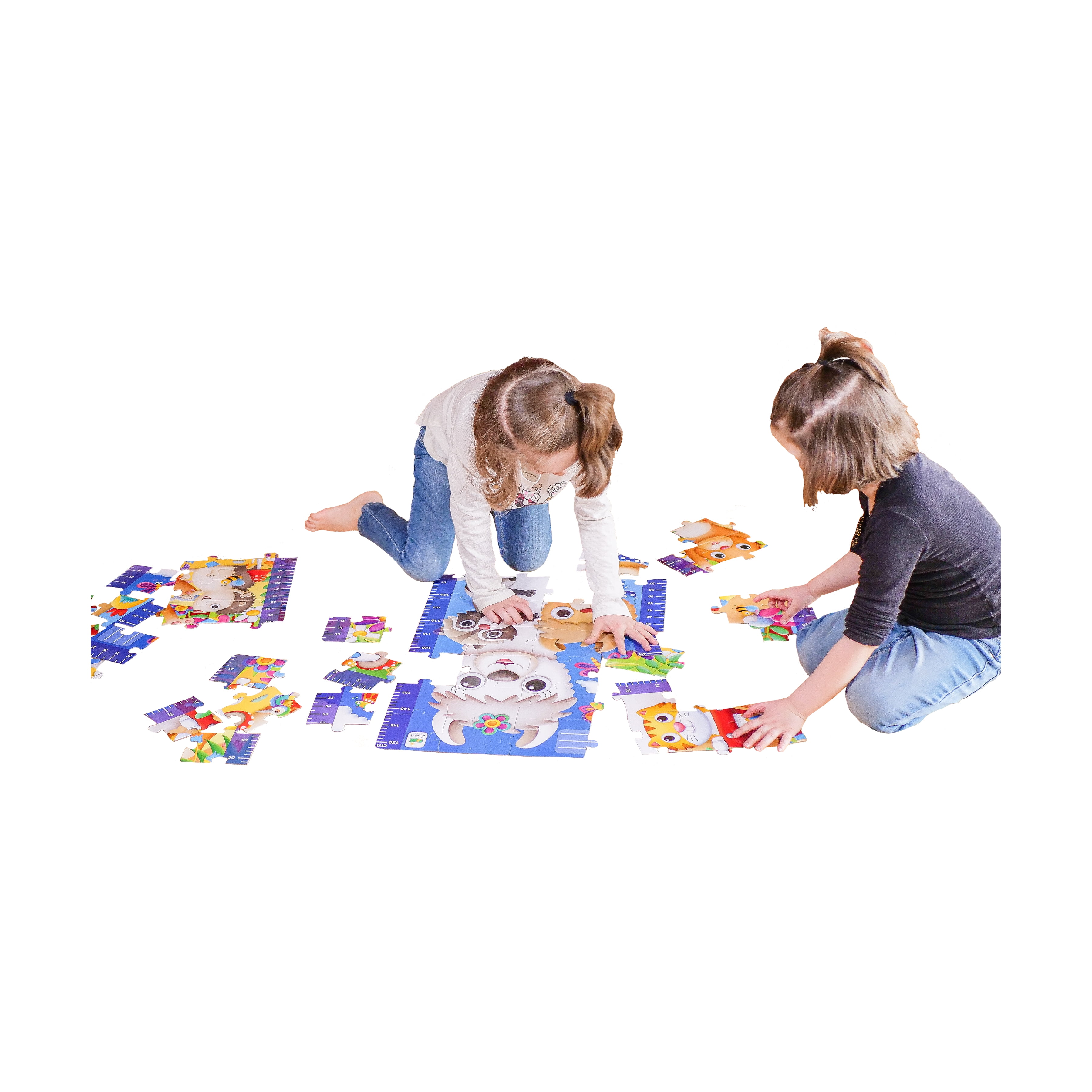 The Learning Journey Long & Tall Puzzles - Animal Friends Growth Chart: 50+ Pcs