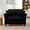 Black + Foam, variant on SEENYOO 46.5" Lounge Sofa, Living Room Couch; Single Lazy Sofa Chair, Padded Backrest and Seat, Dual Armrests, Multi-Room Use, Beige